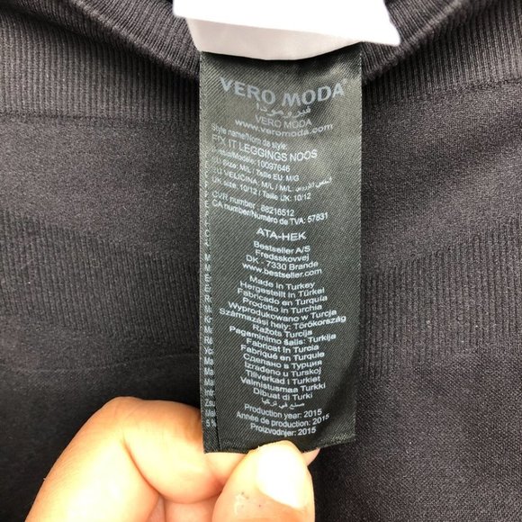 Vero Moda Black F!x It Noos Leggings size M/L - Picture 7 of 16